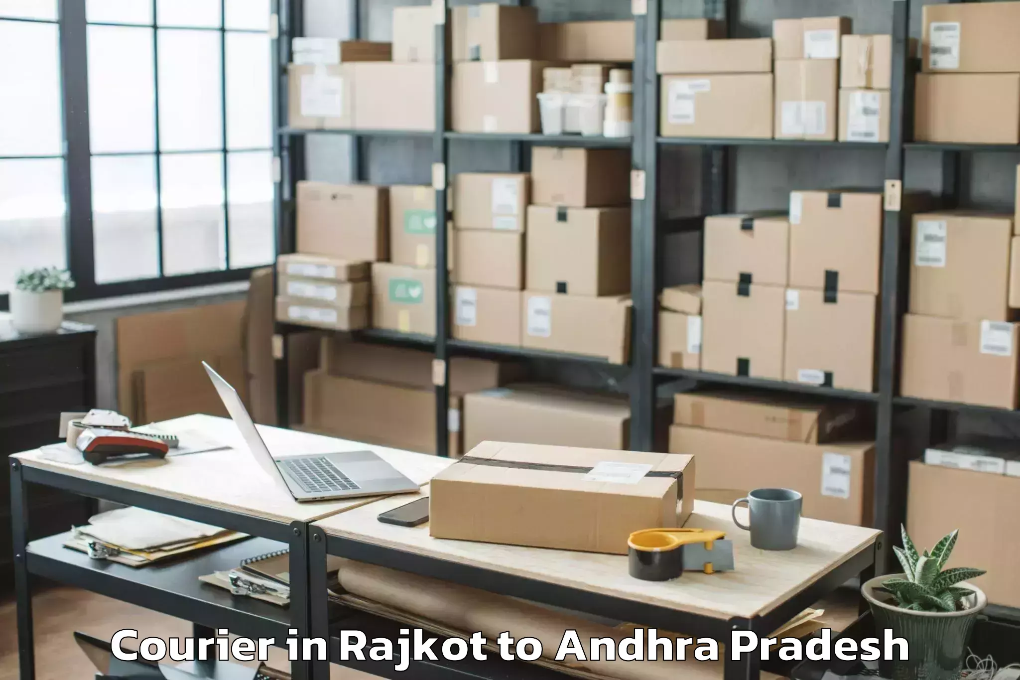 Affordable Rajkot to Nandivada Courier